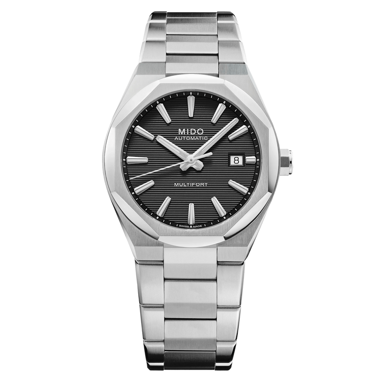 Mido Multifort 8 One Crown Automatic 40 mm Black Dial Stainless Steel Bracelet [M055.507.11.051.00]