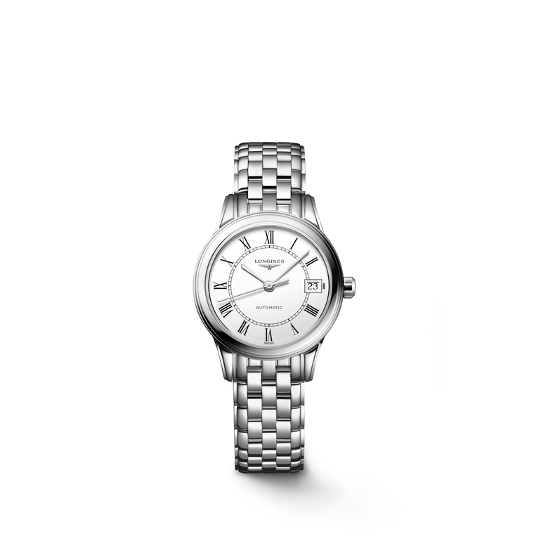 Longines Flagship Classic White Matt Automatic 26 mm Stainless Steel Bracelet [L4.274.4.21.6]