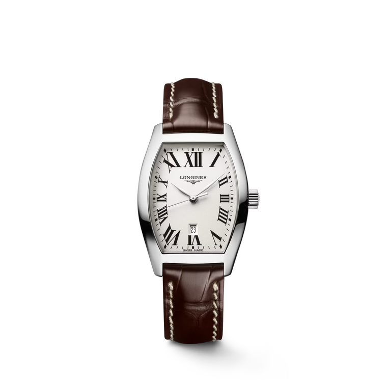 Longines Evidenza Quartz Opaline Ivory Dial Alligator Strap 26.00 × 30.60 mm [L2.155.4.71.5]