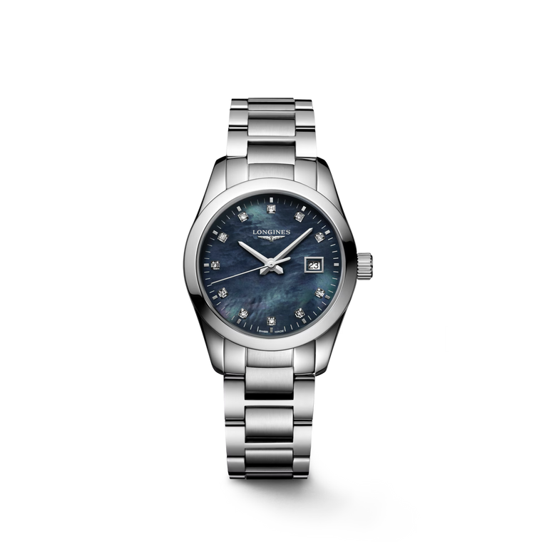 Longines Conquest Classic Automatic Black Mother-of-Pearl Dial Stainless Steel Bracelet 29.5 mm [L2.286.4.88.6]