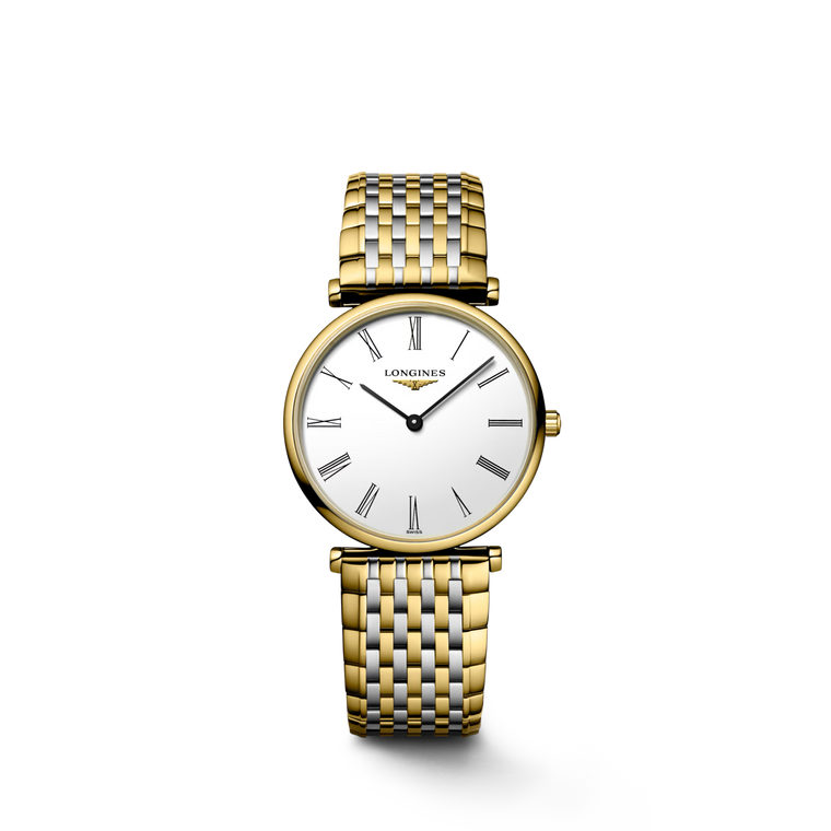 La Grande Classique De Longines Quartz Silver Dial Steel & Yellow PVD, 29 mm [L4.512.2.11.7]