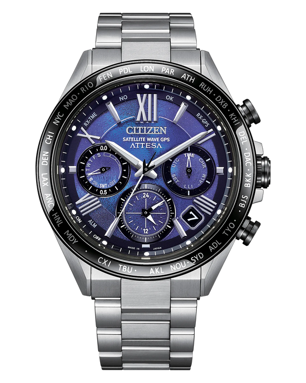Citizen ATTESA Platinum Shine Super Titanium™ Satellite Wave GPS 44.6mm Blue Dial [CC4075-50L]
