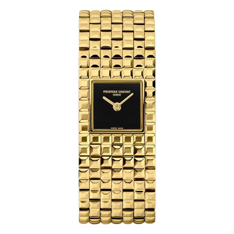 Frédérique Constant Classics Manchette 25.7×20mm Black Onyx Dial Quartz [FC-200ONB1MC5B]