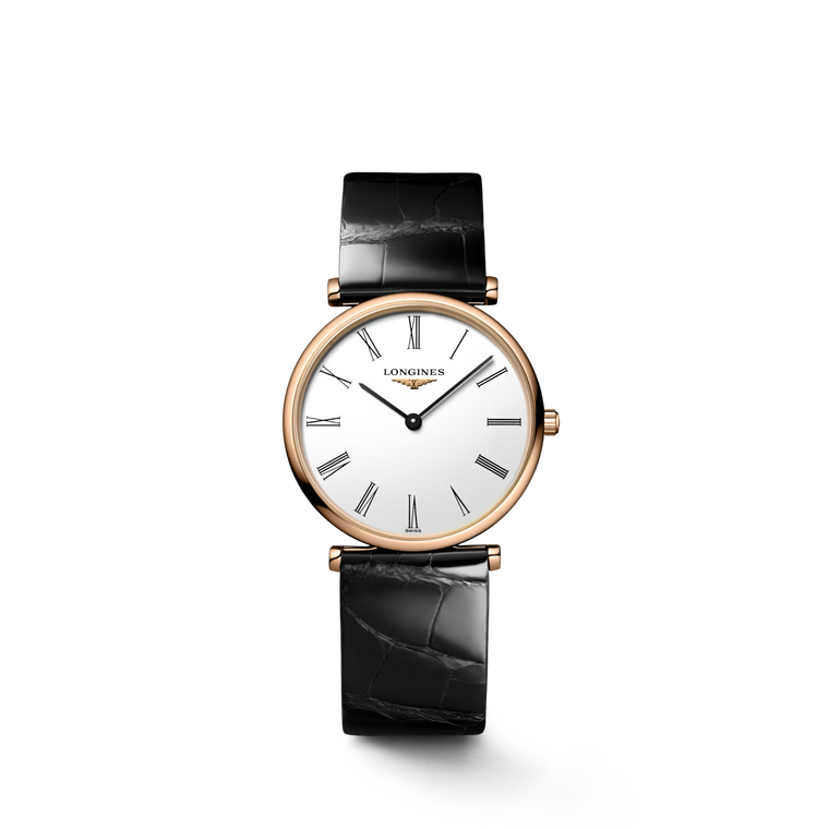 La Grande Classique de Longines 29 mm Quartz Silver Dial Red PVD [L4.512.1.91.2]