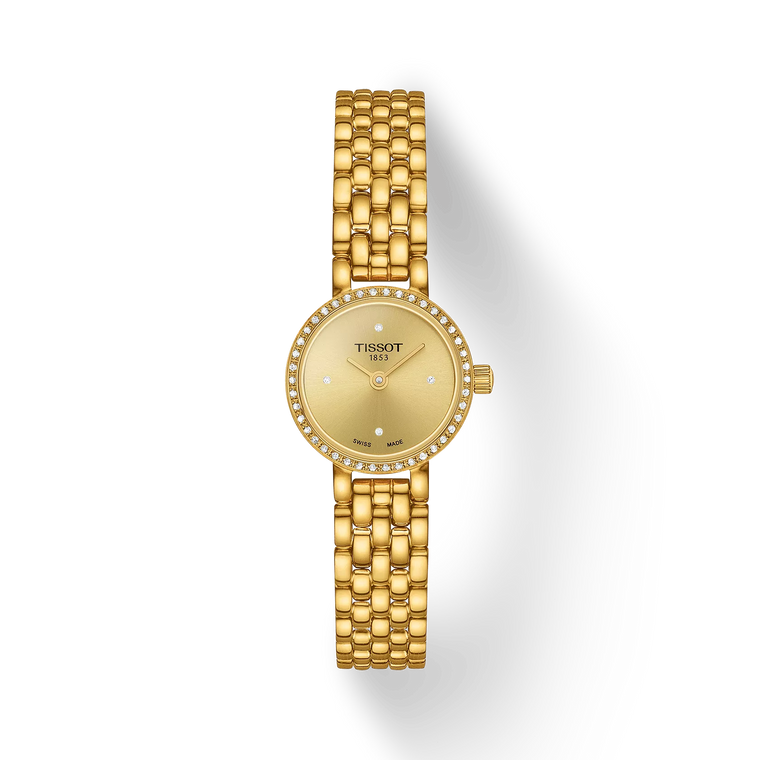 Tissot Lovely Round 19.5 mm Quartz Champagne Diamond Dial Yellow PVD [T140.009.63.026.00]
