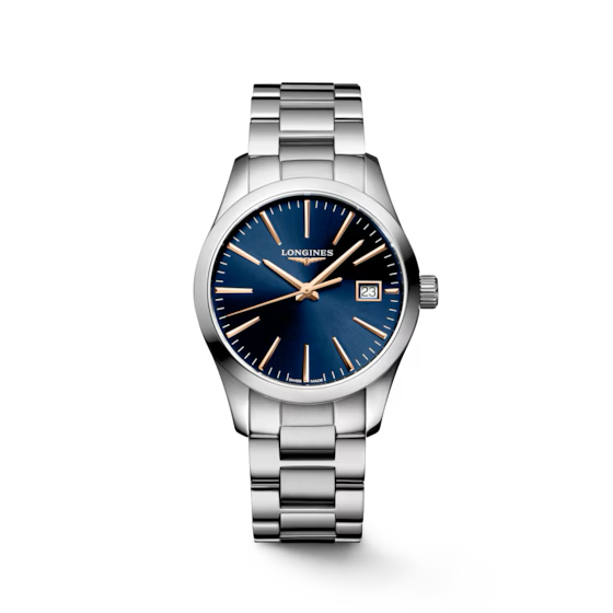 Longines Conquest Classic 34 mm Quartz Blue Dial Stainless Steel [L2.386.4.92.6]