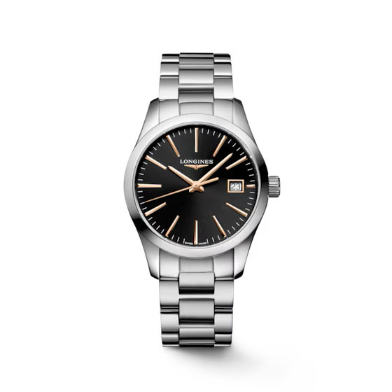 Longines Conquest Classic 34 mm Quartz Black Dial Stainless Steel [L2.386.4.52.6]