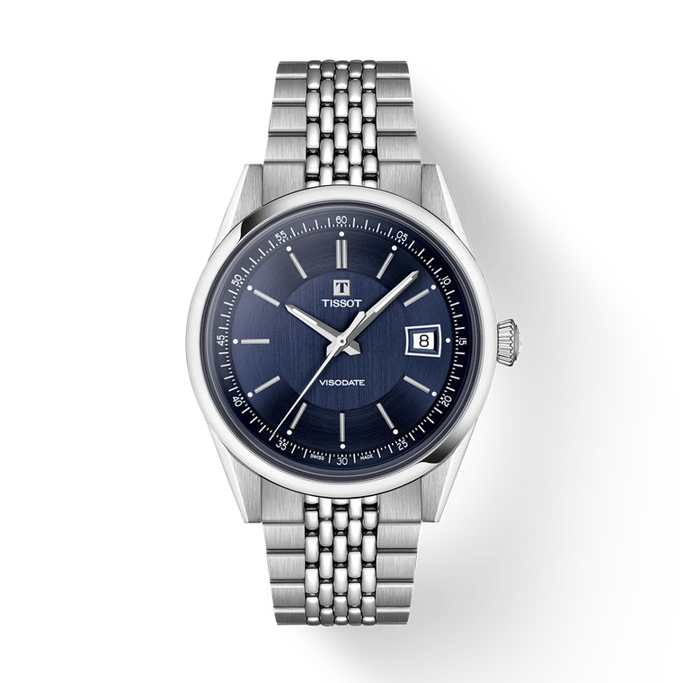 Tissot Visodate 39 mm Automatic Blue Dial Stainless Steel Bracelet [T157.407.11.041.00]