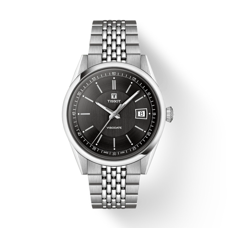 Tissot Visodate 39 mm Automatic Black Dial Stainless Steel Bracelet [T157.407.11.051.00]