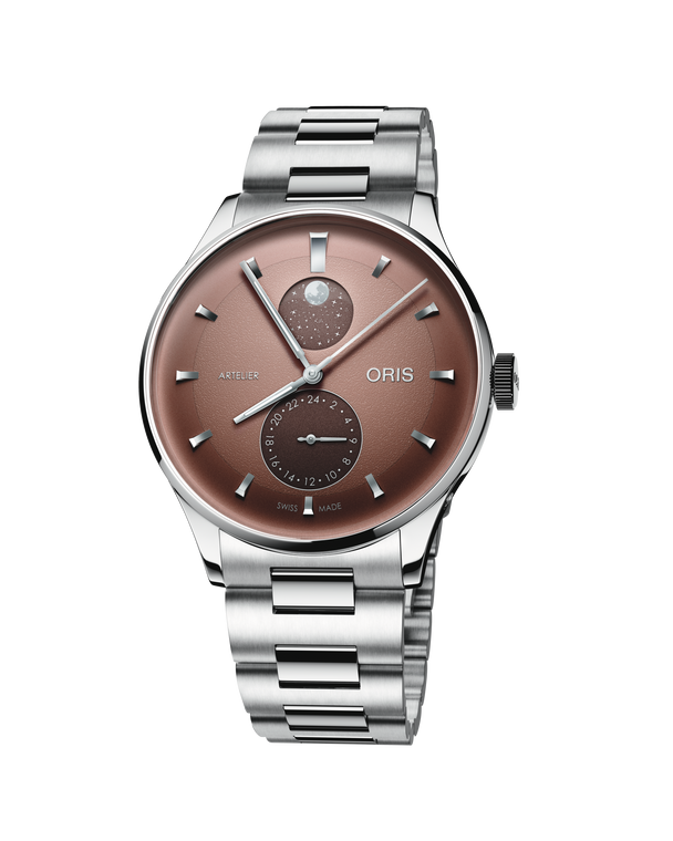 Oris Artelier Complication Calibre 782 39.5 mm GMT Moonphase Brown Dial Bracelet [01 782 7811 4056-07 8 20 20]