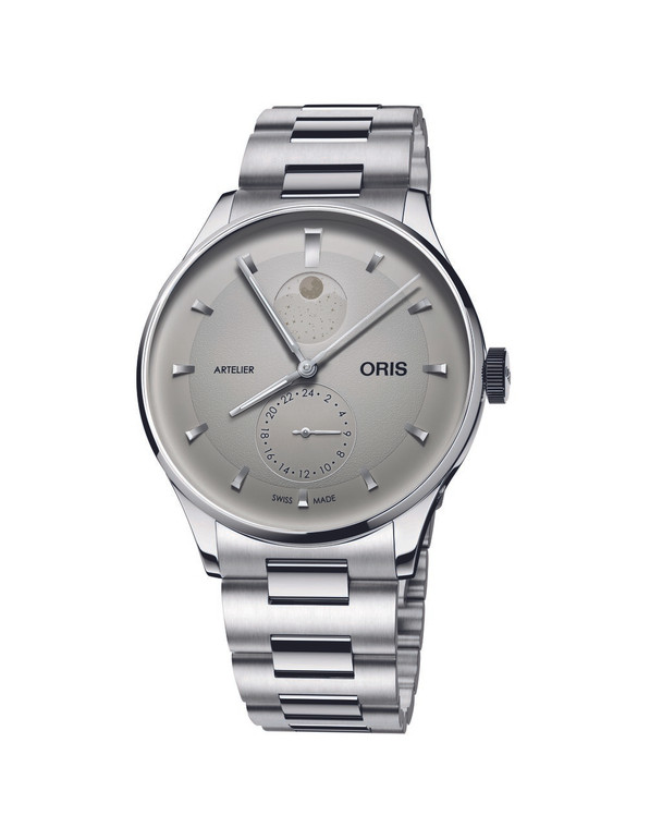 Oris Artelier Complication 39.5 mm GMT Moonphase Silver Dial, Bracelet [01 782 7811 4051-07 8 20 20]