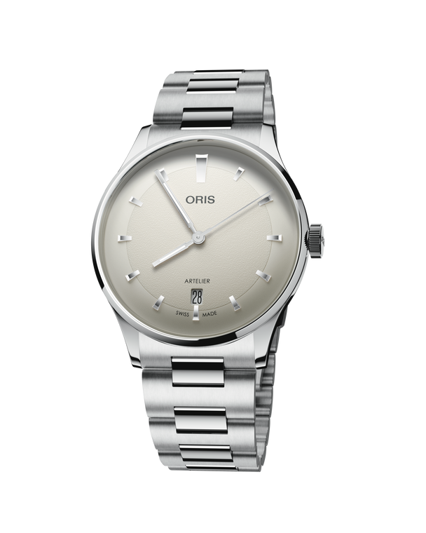 Oris Artelier Date 38 mm Automatic White Dial Stainless Steel Bracelet [01 733 7810 4051-07 8 20 20]