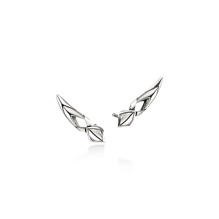 John Hardy Naga Earrings Sterling Silver [EB60399]