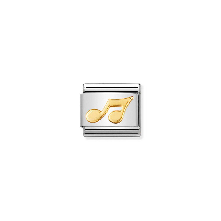 COMPOSABLE CLASSIC MUSIC IN STAINLESS STEEL WITH 18K GOLD MUSICAL NOTE