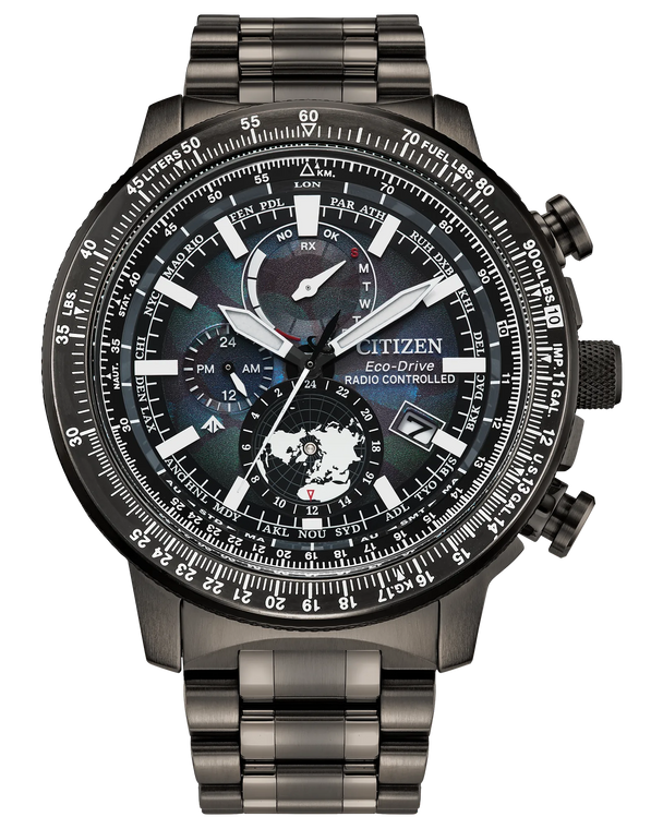 Citizen Promaster Geo Trekker Blue Angels Limited Edition Eco-Drive Atomic Timekeeping 46 mm Blue Dial Watch [BY3005-56E]
