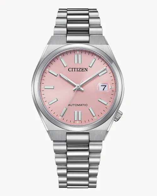 Citizen TSUYOSA Automatic 37 mm Pastel Pink Dial Stainless Steel Bracelet [NJ0200-50Z]