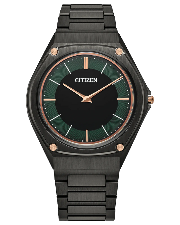 Citizen Eco-Drive One Ultra-Thin 3.88 mm Green Dial Super Slim Watch 38 mm [AR5065-54W]