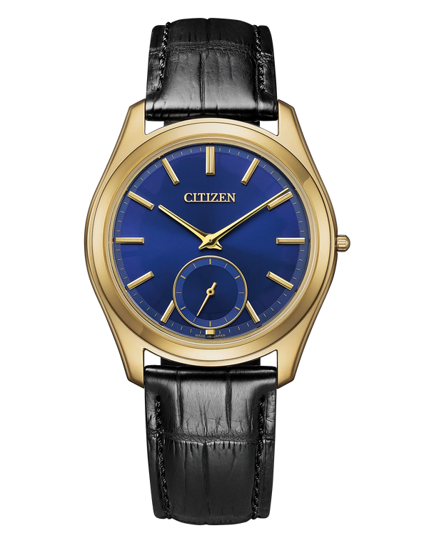 Citizen Eco-Drive One Ultra-Thin Blue Dial Crocodile Strap 36.6 mm [AQ5022-02L]