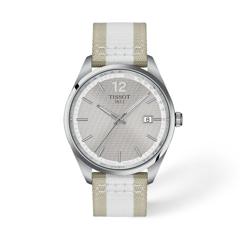 Tissot PR 100 Cycling Special Edition 40 mm Grey Bicycle Chain Dial Grey Textile Strap [T150.410.17.037.00]