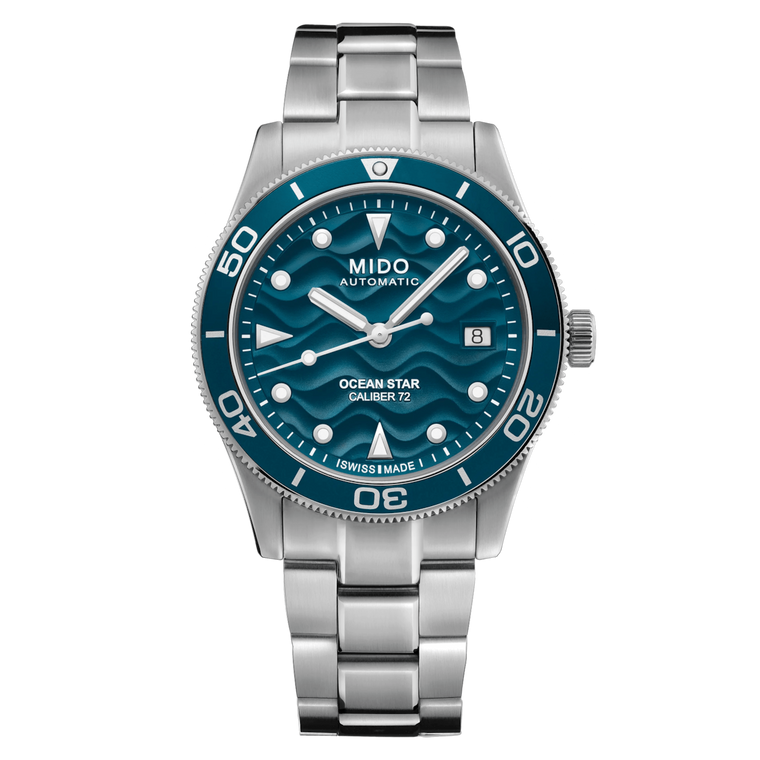 Mido Ocean Star 39 Automatic 39 mm Blue Relief Dial Stainless Steel Bracelet [M026.907.11.041.01]