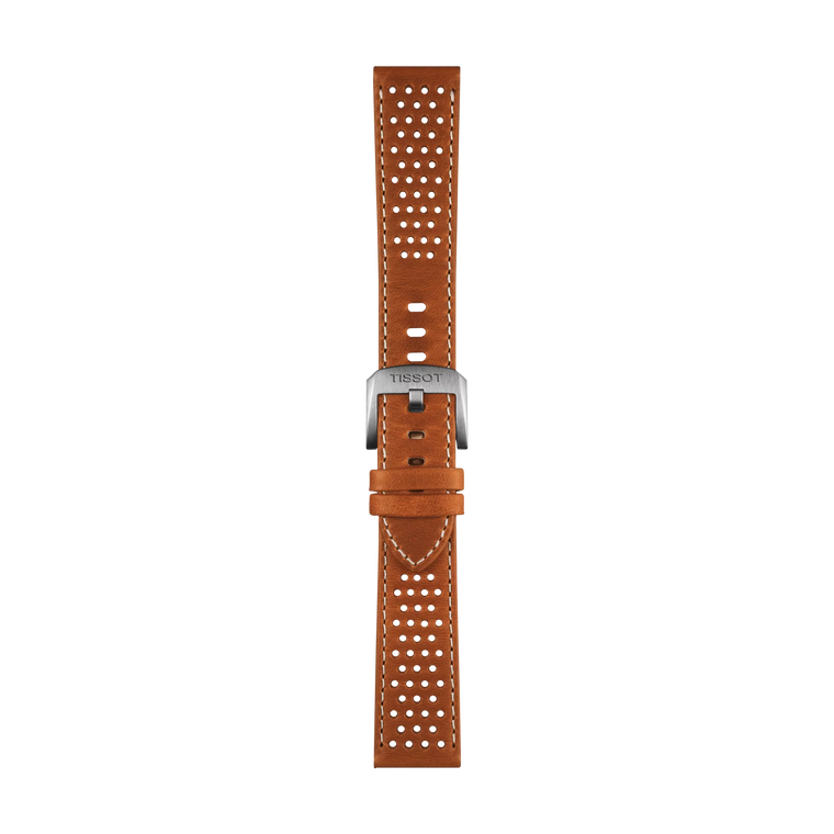 Tissot Official Light Brown 20 mm Rally-Style Leather Strap [T852.050.049]