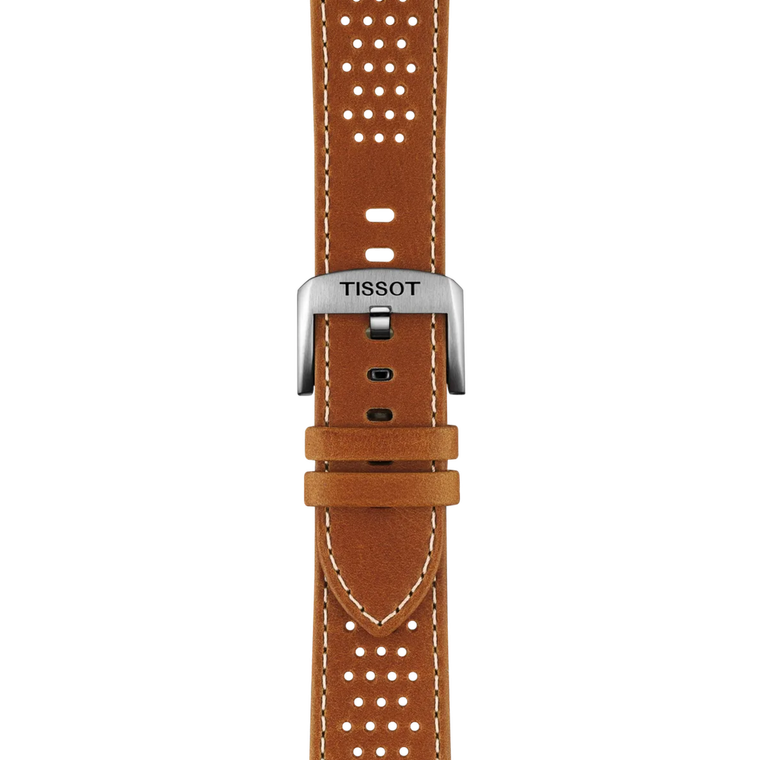 Tissot Official Light Brown 22 mm Leather Strap [T852.051.017]