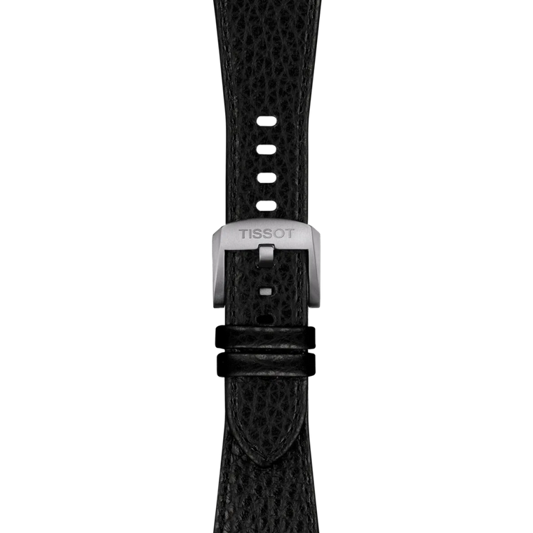 Tissot Official Black PRX 40 mm Leather Strap with Steel Endpieces [T852.050.989]