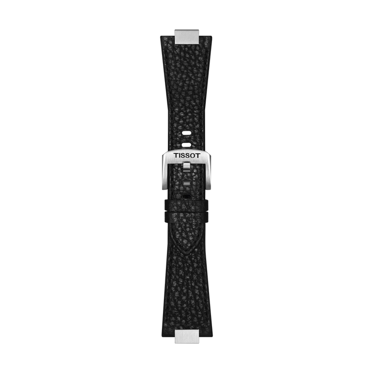 Tissot Official Black PRX 35 mm Leather Strap with Steel Endpieces [T852.049.990]