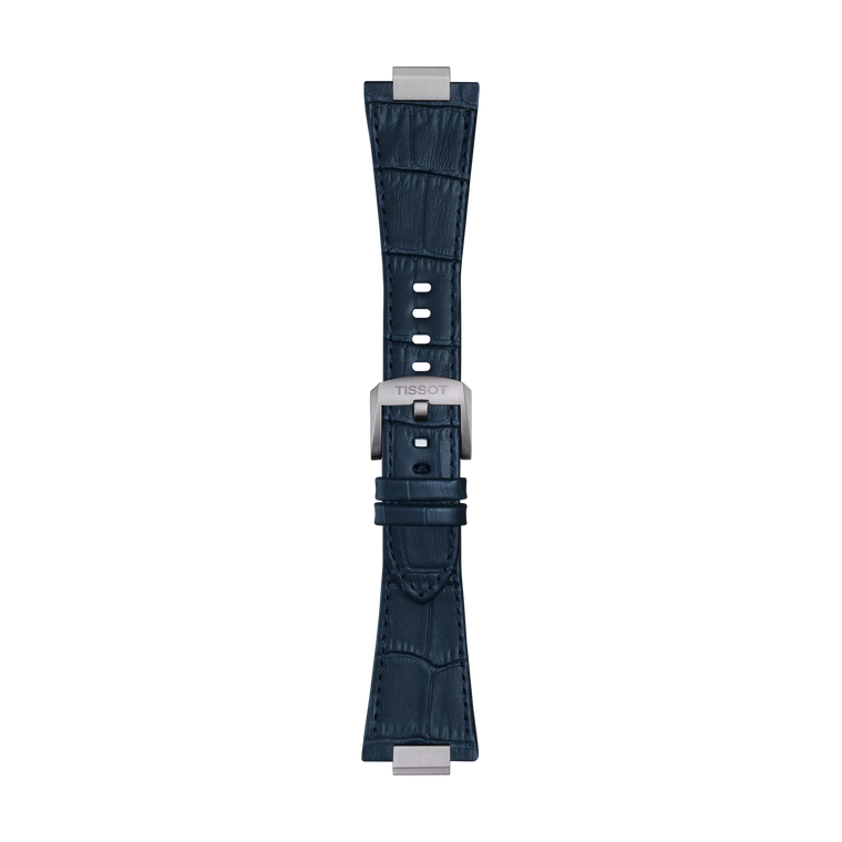 Tissot Official Blue PRX Chronograph 42 mm Leather Strap with Steel Endpieces [T852.049.411]