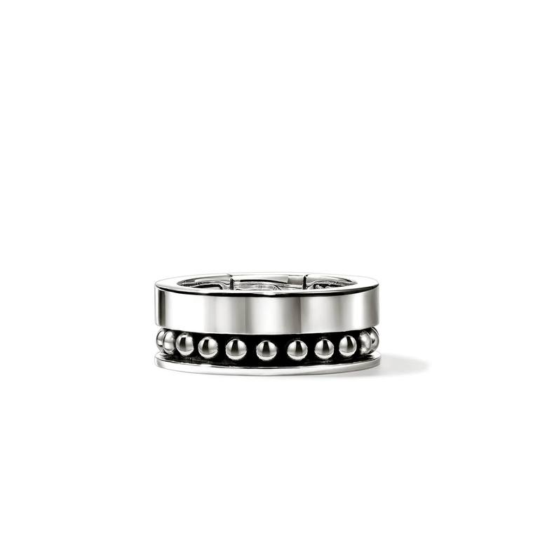 John Hardy Nailhead Ring 9mm Sterling Silver [RM30185]