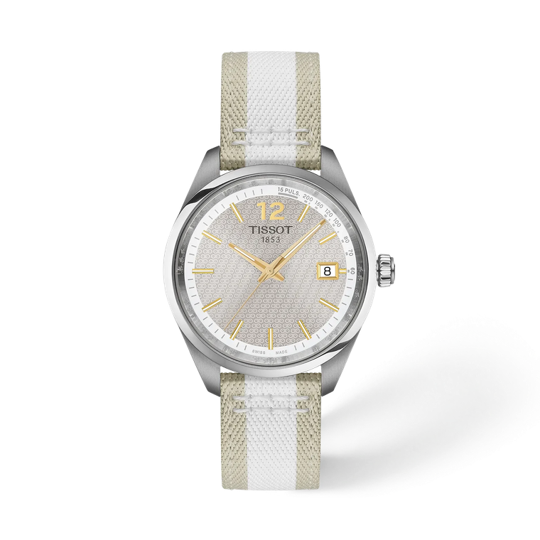 Tissot PR 100 Cycling Quartz 34 mm Grey Dial Textile Strap [T150.210.17.037.00]
