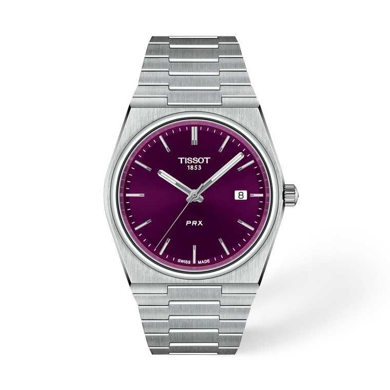 Tissot PRX Quartz 40 mm Purple Dial Bracelet [T137.410.11.401.00]