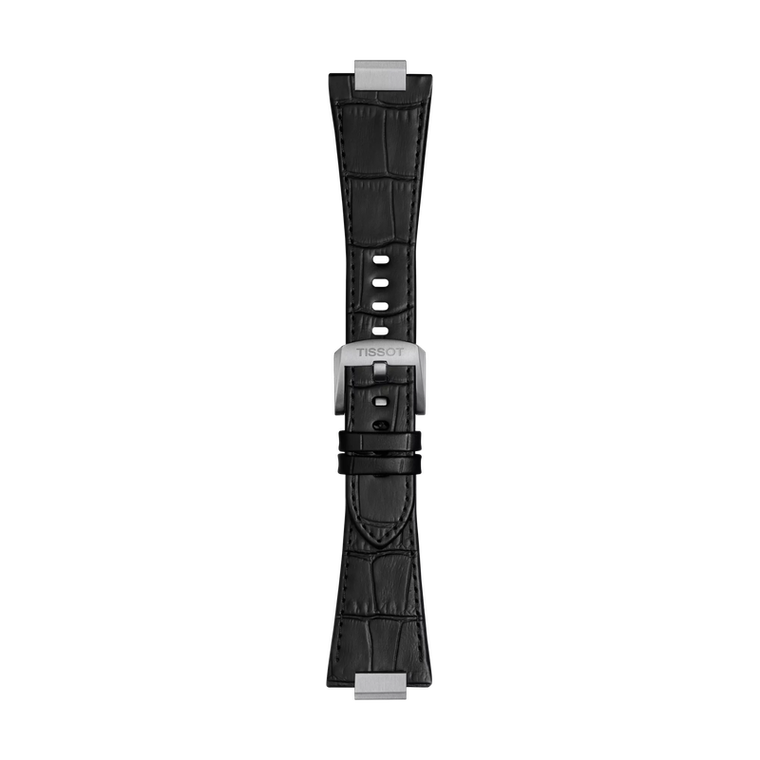 Tissot Official Black PRX Chronograph 42 mm Leather Strap [T852.049.415]