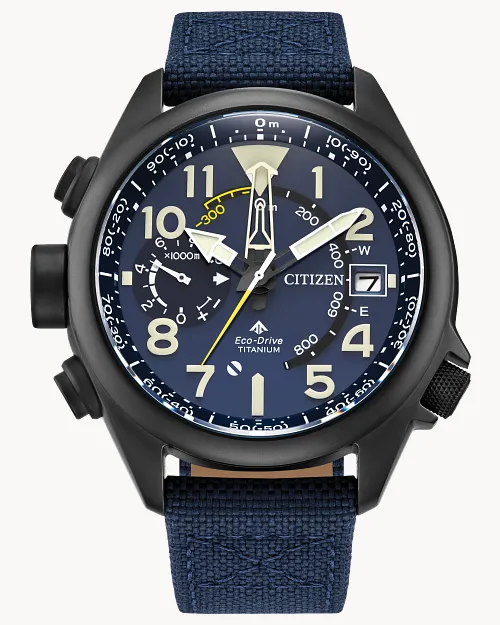 Citizen Promaster Altichron Super Titanium 47 mm Blue Dial Nylon Strap [BN4065-07L]