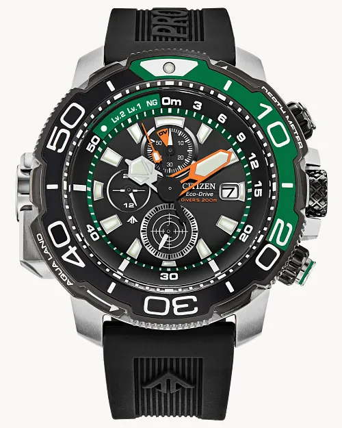 Citizen Promaster Aqualand 46 mm Black Dial Black Strap [BJ2168-01E]