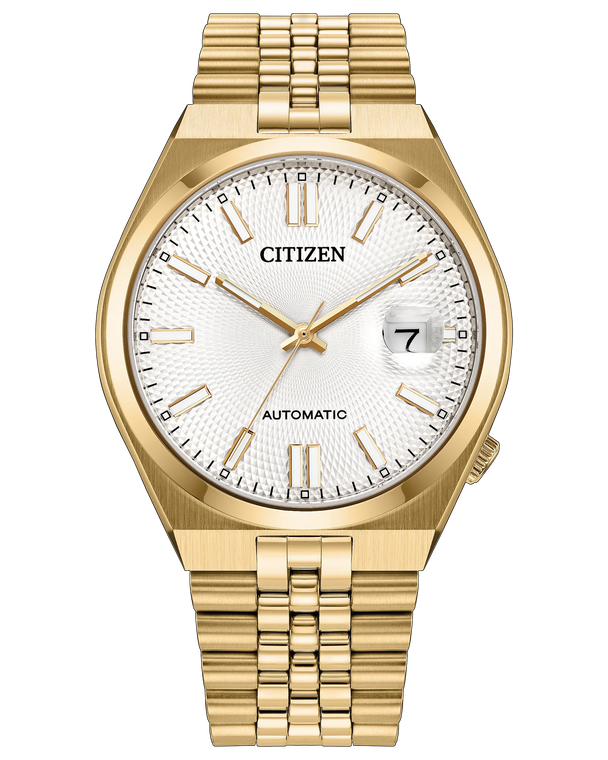 Citizen Tsuyosa 60 40 mm Silver Dial Gold-Tone Bracelet [NK0022-50A]