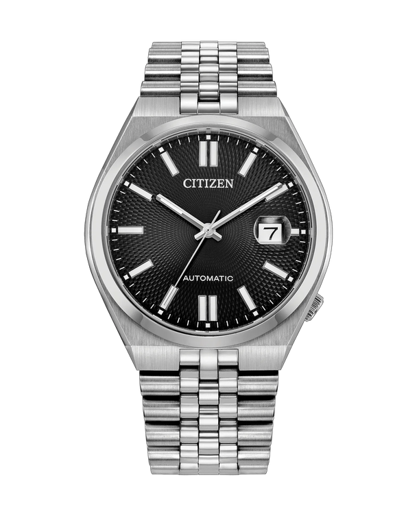 Citizen Tsuyosa 60 37 mm Black Dial Silver-Tone Bracelet [NK0030-51E]