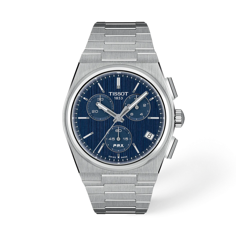Tissot PRX Quartz Chronograph 41 mm Blue Dial Bracelet [T137.417.11.041.00]
