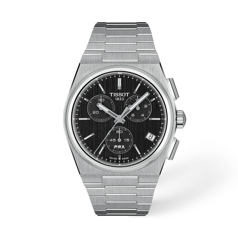 Tissot PRX Quartz Chronograph 41 mm Black Dial Bracelet [T137.417.11.051.00]