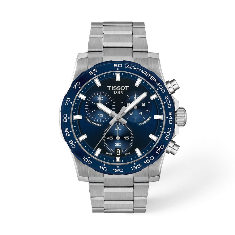 Tissot Supersport Chrono 42 mm Blue Dial Steel Bracelet [T125.417.11.041.00]