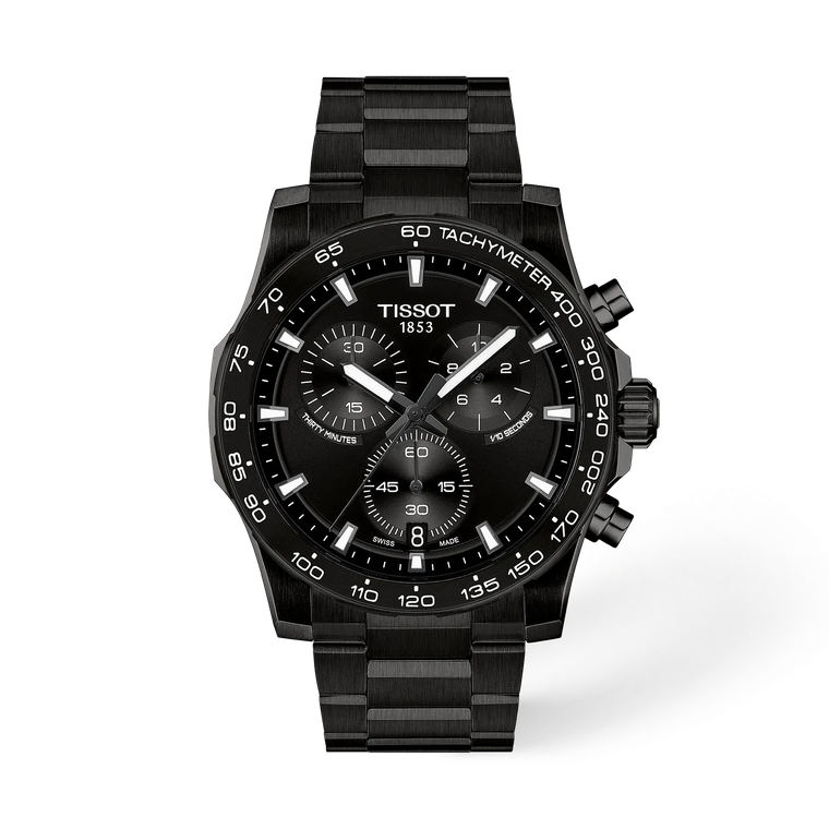 Tissot Supersport Chrono 42 mm Black Dial Black PVD Bracelet [T125.417.33.051.00]