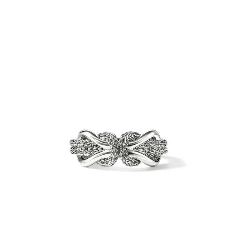 John Hardy Infinite Love Knot Ring Sterling Silver 8.1 mm [RB97351]