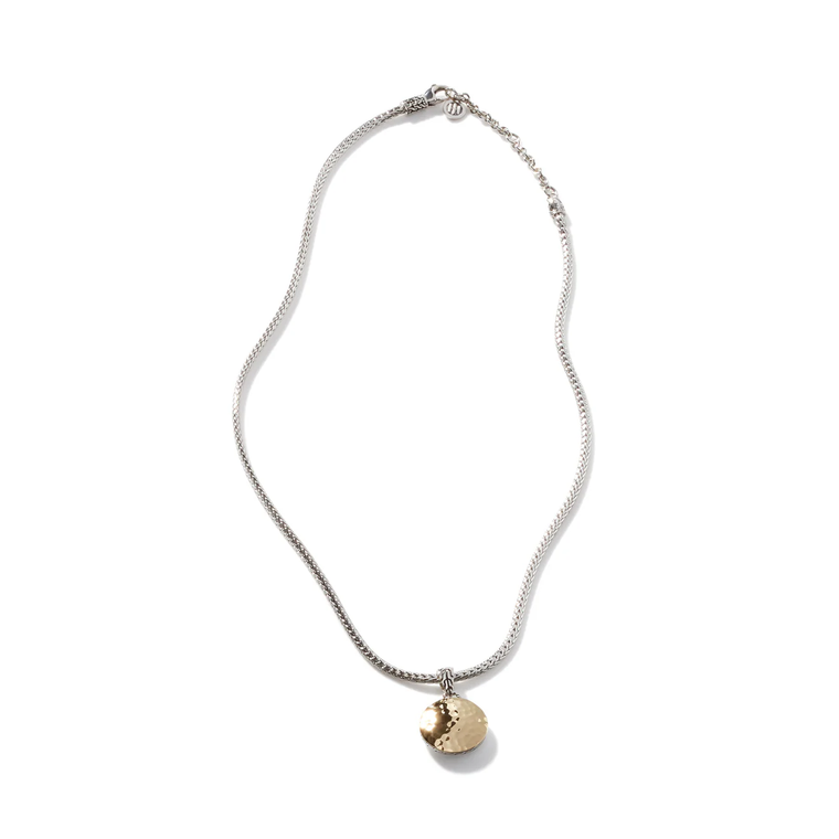 JOHN HARDY: Palu Dot Pendant Necklace, Silver, Gold | NZ7158