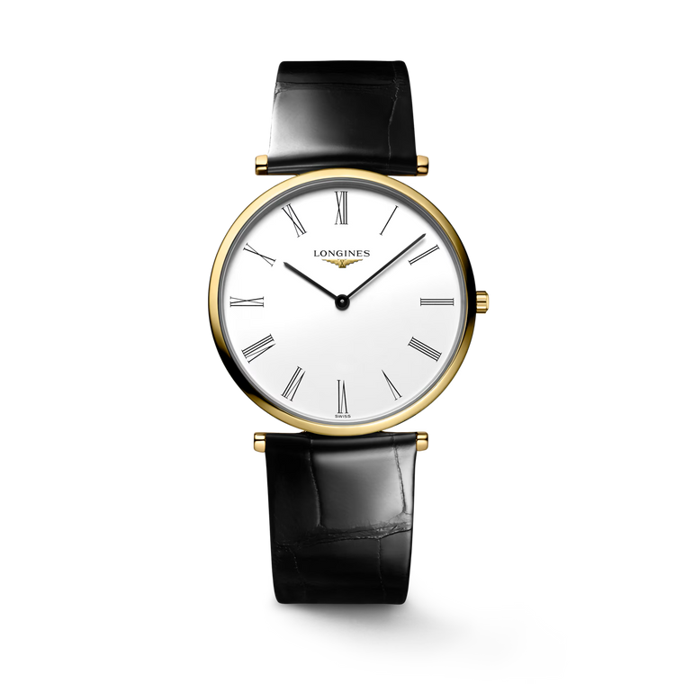 La Grande Classique De Longines Quartz White Dial Yellow Gold PVD 36 mm [L4.755.2.11.2]