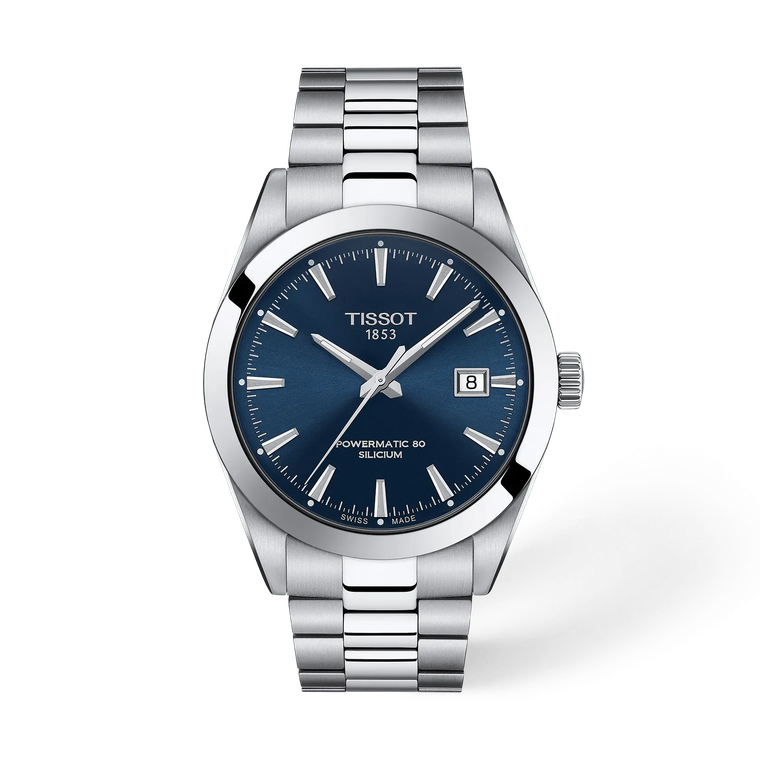 Tissot Gentleman Powermatic 80 Silicium 40 mm Blue Dial Bracelet [T127.407.11.041.00]