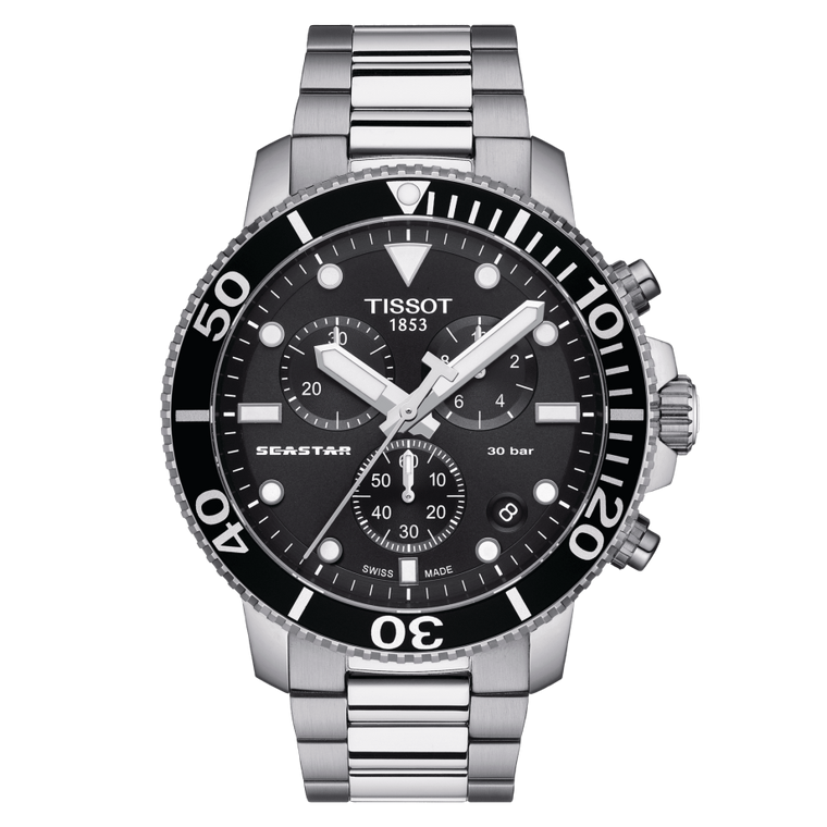 TISSOT SEASTAR 1000 CHRONOGRAPH, BLACK DIAL