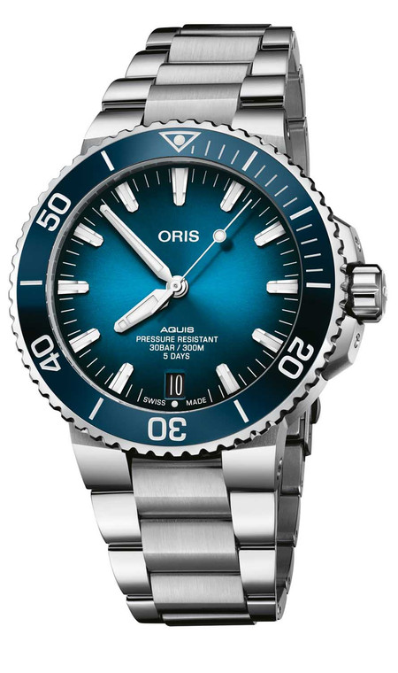 ORIS AQUIS DATE CALIBRE 400, 43.5MM | BLUE DIAL | BRACELET