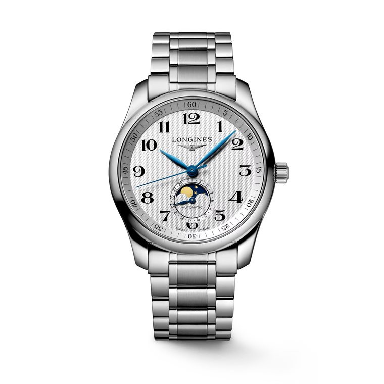 Longines Master Collection Moonphase Automatic Silver Barleycorn Dial Stainless Steel Bracelet 40 mm [L2.909.4.78.6]