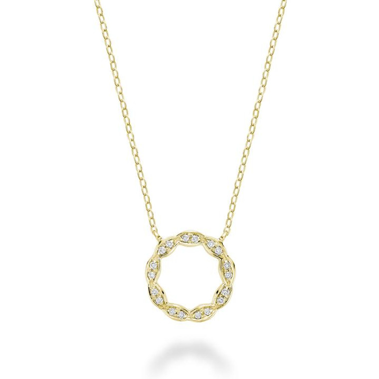 Round Marquise Diamond Pendant