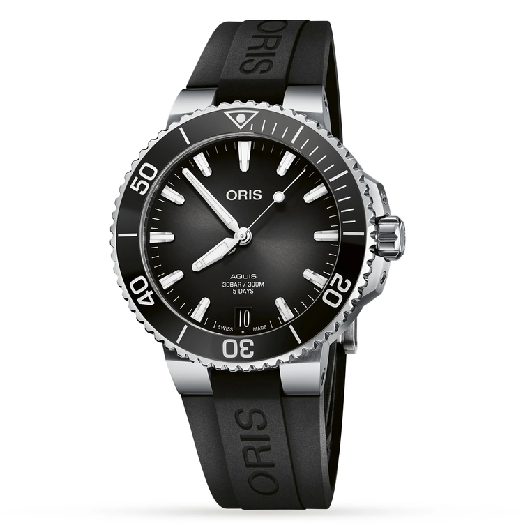 ORIS AQUIS CALIBRE 400 | GREY DIAL | 41.5mm | RUBBER STRAP